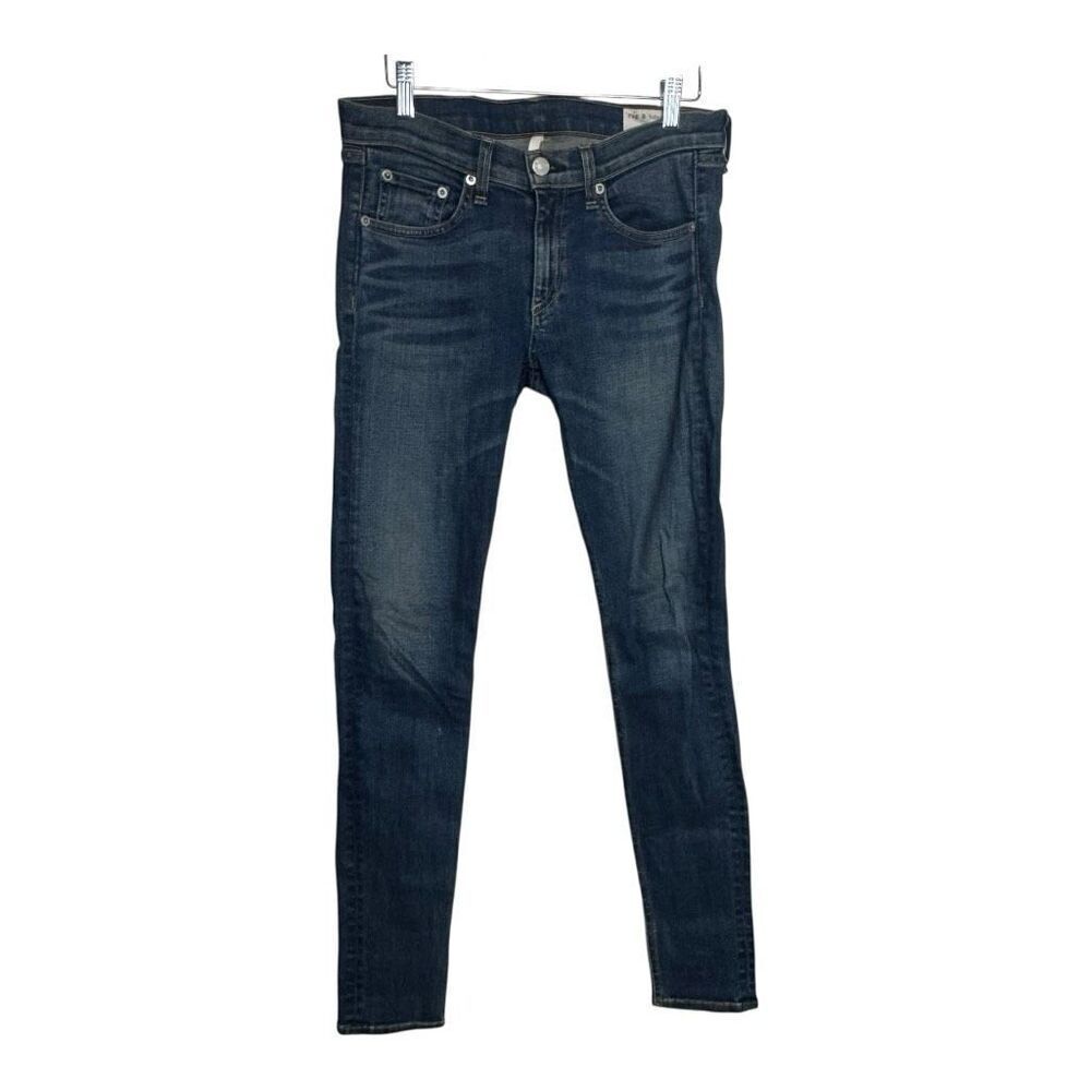 Rag & Bone Skinny Jeans Women's 28 Dark Wash Mid Rise Stretch Denim Slim Fit